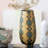 Hand Painted Stoneware Vase With Pattern