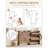Shoe Storage Organizer with 2 Flip Drawers, Farmhouse Shoe Cabinet-80740554