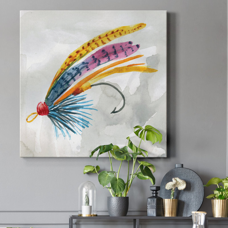 " Fly Hook III ", 40" H x 40" W x 1" D