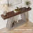 Chasidi Rectangular Pedestal Console Table-687109063