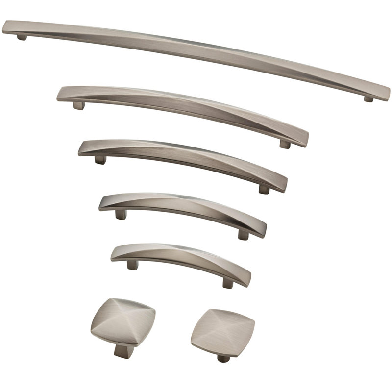 Poignée carrée de longueur 1 1/2 po Devereux, Argent
