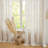 Farmhouse Boho Faux Linen Semi Sheer Textured Curtains (Set of 2)-1219268617-1219268608