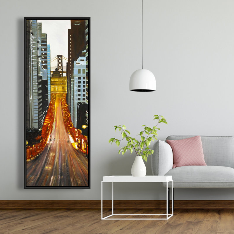 «San Francisco By Night» sur toile, H 60 po x l 20 po