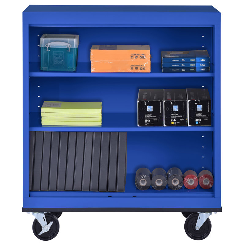 Steel Single Storage Cabinet ( 42'' H x 36'' W x 18'' D), Blue