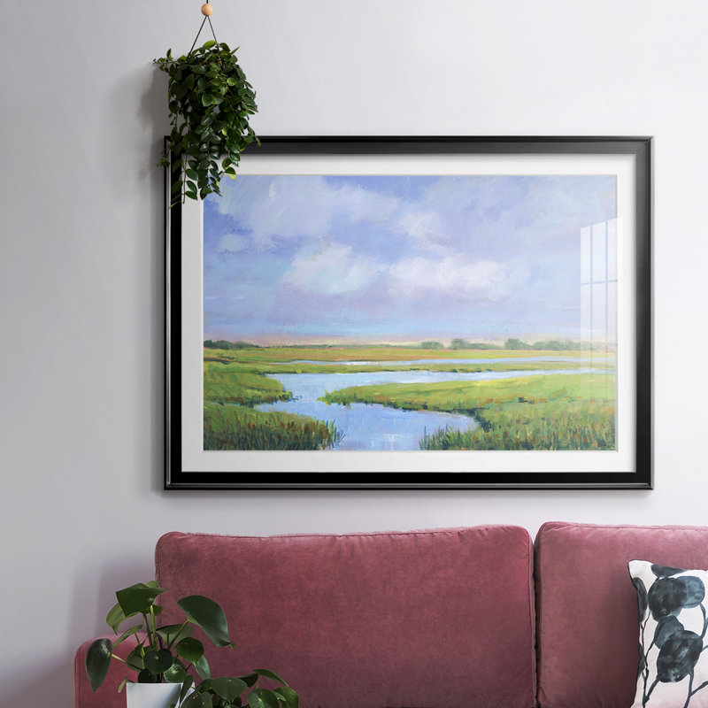 Summer Marsh II, reproduction d'art sur papier, Noir, H 19 po x l 27 po x P 1,5 po