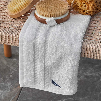 Crew Guest 100% Turkish Cotton Towel, 30cm x 50cm, White