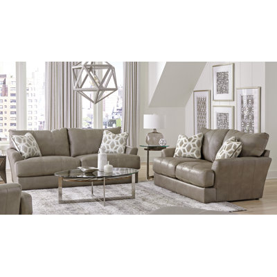 Donevin 2 - Piece Leather Living Room Set