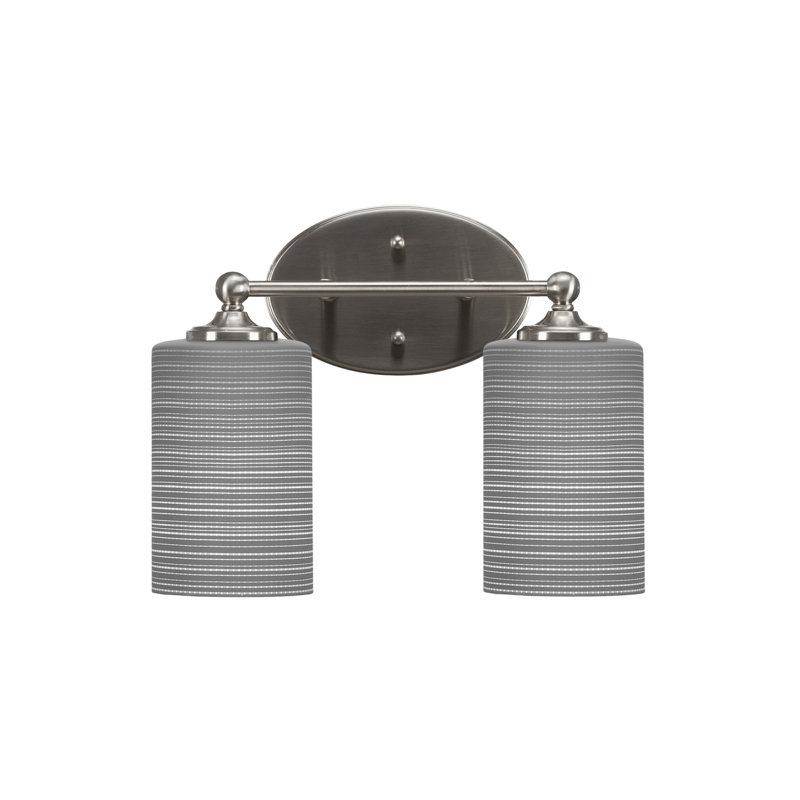 Barre d'éclairage de salle de bain Aitkens, Nickel brossé, 2