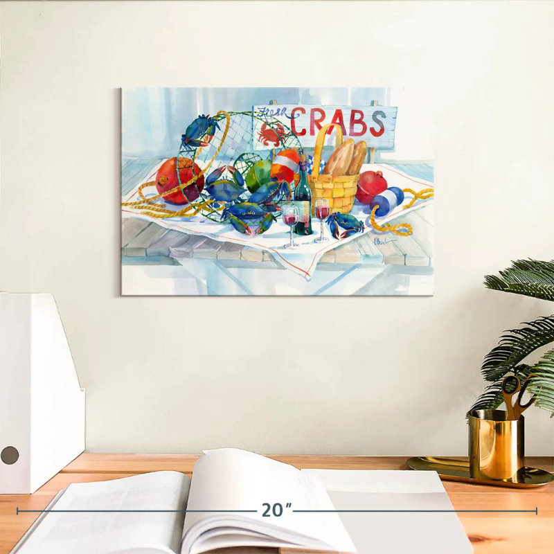 Brampt Crabs Galore, 8" H x 12" W