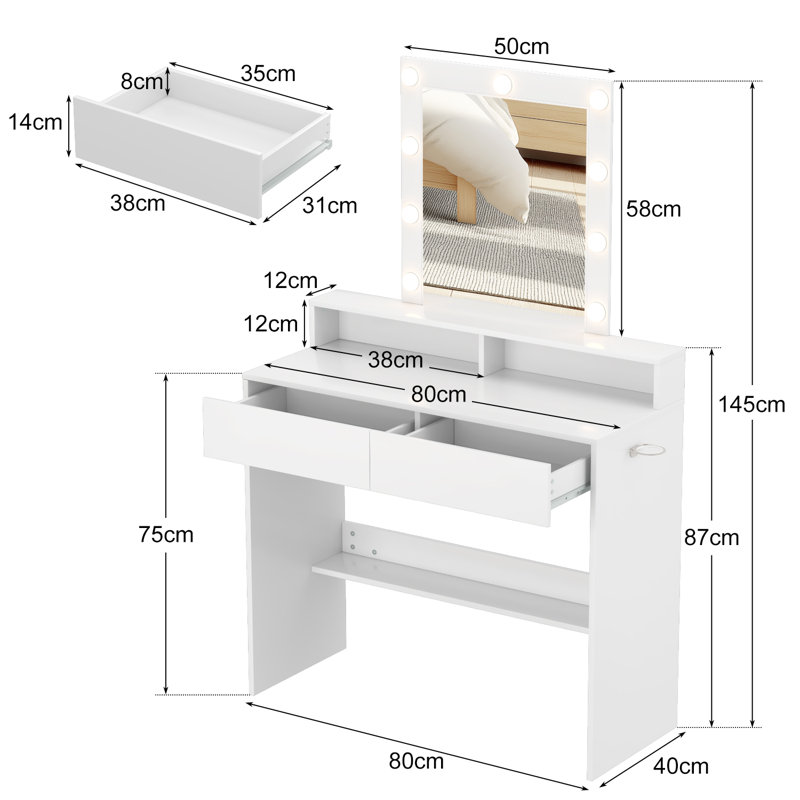Dressing Table with Mirror