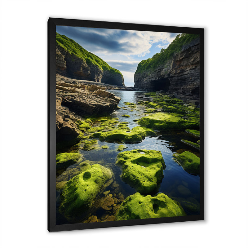 Ayoe Canada Coastal Serenity III - impression, Cadre simple noir, H 32 po x l 24 po x P 1 po