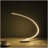 16-Inch Eli Brushed Nickel LED Arc Tube Table Lamp