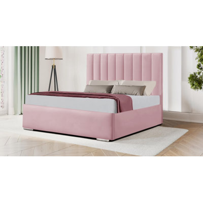 Anaih Upholstered Velvet Bed Frame