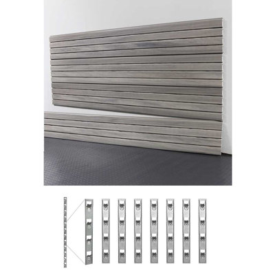 48" H X 96" W Standard Duty Slatwall Case W/ Install Strips