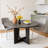 43.3" Round Dining Table for 4, Modern Farmhouse Wood Kitchen Table for Small Spaces & Apartments-1906843388