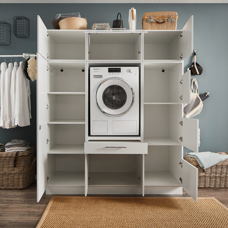 Laundreezy D Utility Unit - 168 x 200 cm, White