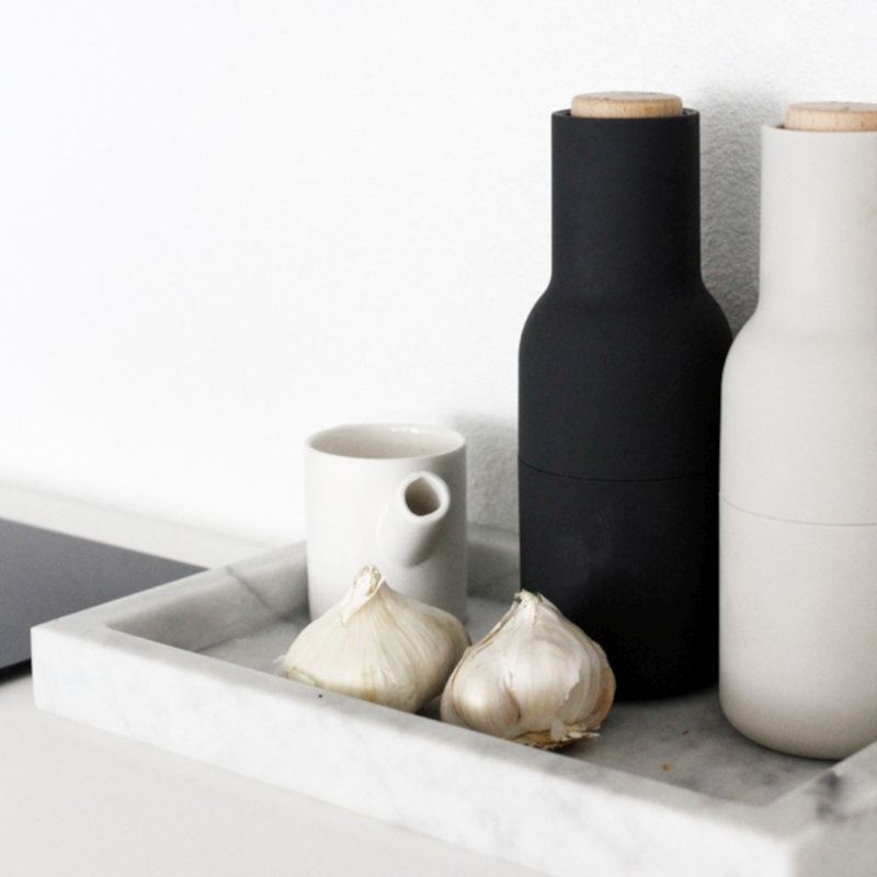 Bottle Grinders Salt & Pepper Mill Set, Ash & Carbon