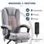 Fauteuil de massage Felix avec chaleur, 6 points de vibration et repose-pieds