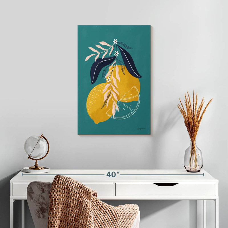 Yarlin citrons - bleu, H 24 po x l 16 po