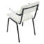 Ensemble de 2 chaises de salle à manger suspendues en cuir de première qualité et métal moderne pour cuisine