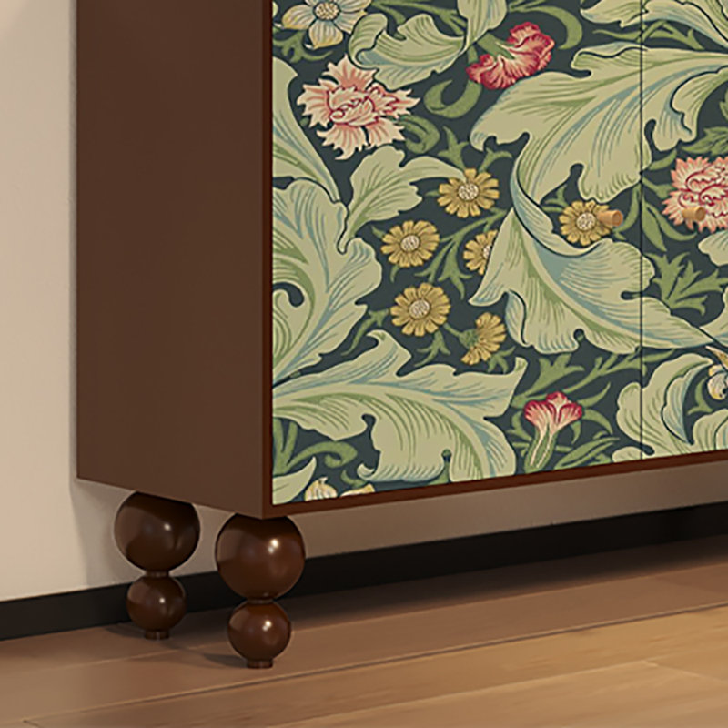 Multifunctional Storage Cabinet Sideboard, Brown/Green