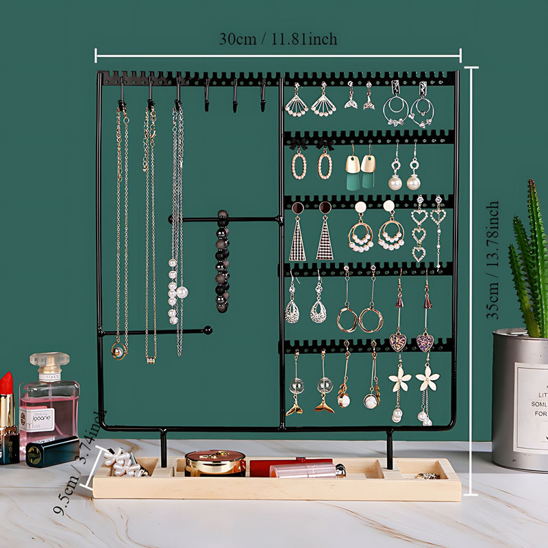 Porte-bijoux +, Noir
