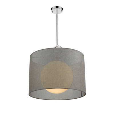 Luminaire suspendu cylindrique à 1 lumière Cayenne