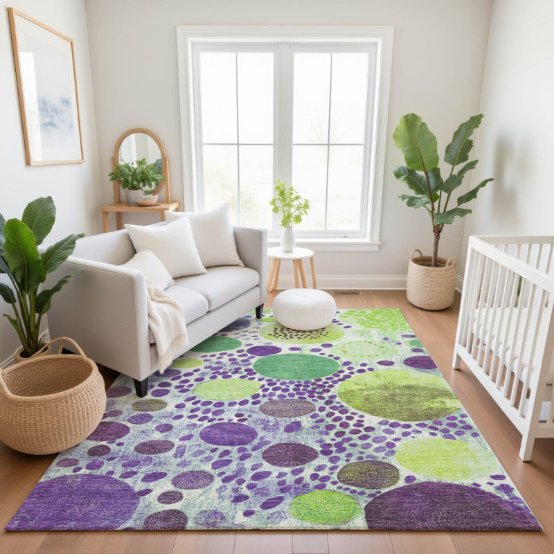 Premium Machine Washable Farolt AMF1895 Geometric Rug/AMF1895PP, Rectangle 10' x 14'