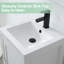 Petit meuble-lavabo 18 po avec comptoir en céramique Wimer, robinet économiseur d'eau Wimer-1266865057