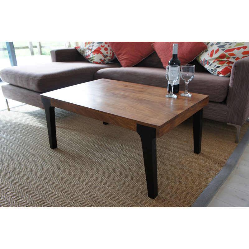 Early Solid Wood Four Leg Coffee Table