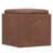 Rockwood 17"W Upholstered Vegan Leather Contemporary Square Storage Cube Ottoman with Flip-Over Tray, Assembled-1815101231
