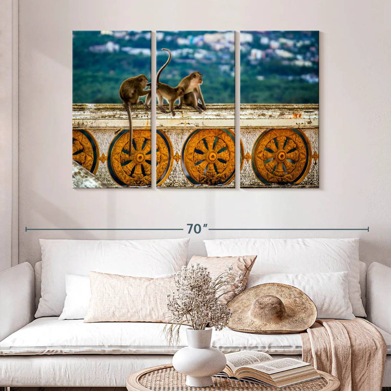 Brampt Thai Monkeys, 32" H x 50" W