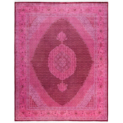 Overdyed One-of-a-Kind 8' 1" X 10' 5" Hand Knotted Area Rug