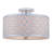 Snodland Fabric Semi Flush Mount