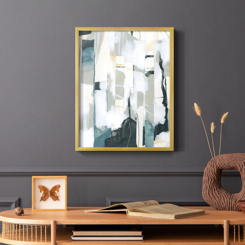 Sea Cavern Strata I Framed Print - Solid Wood