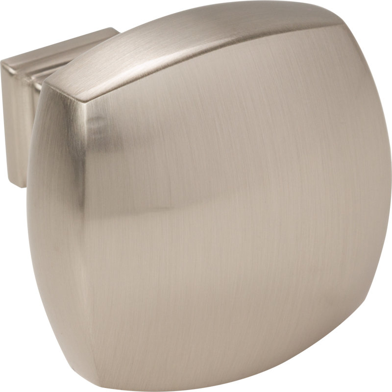 Audrey Square Knob, Satin Nickel