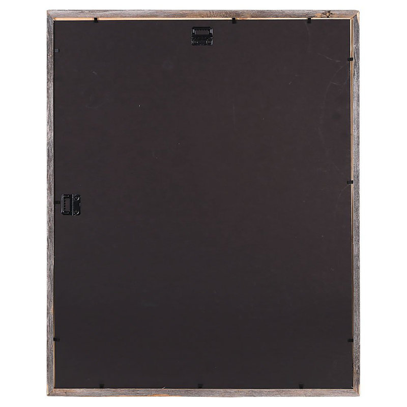 Laraine Weathered Gray Wood Matte Shadow Box Picture Frame, 16" x 20"