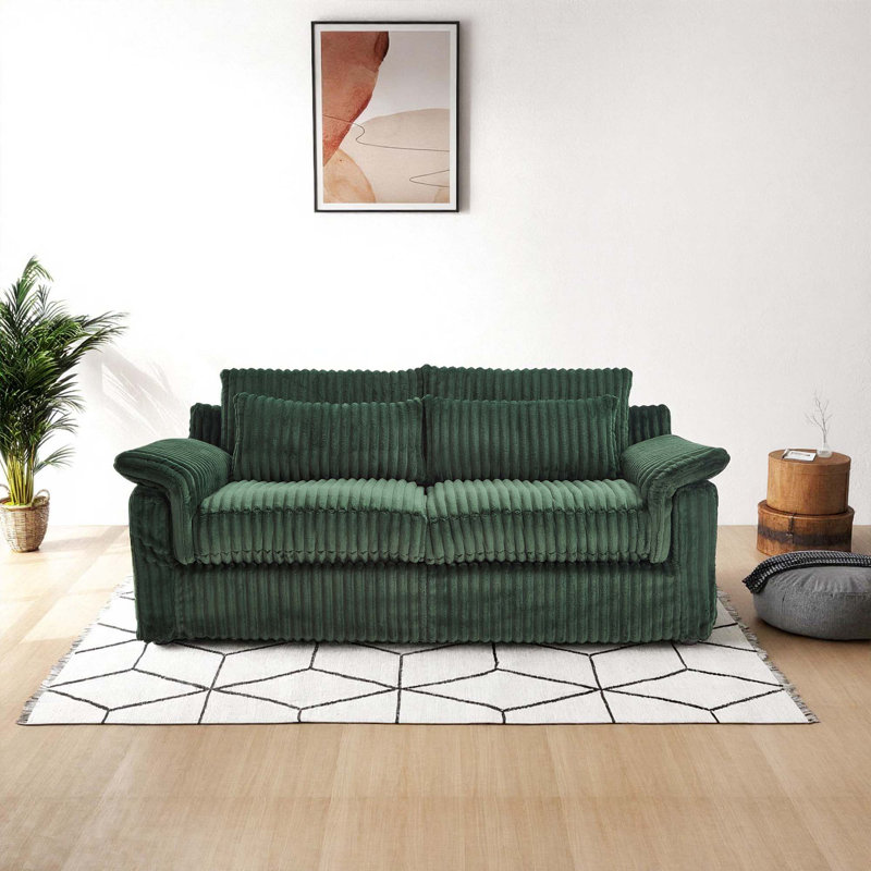Causeuse rembourrée Traditional, Green