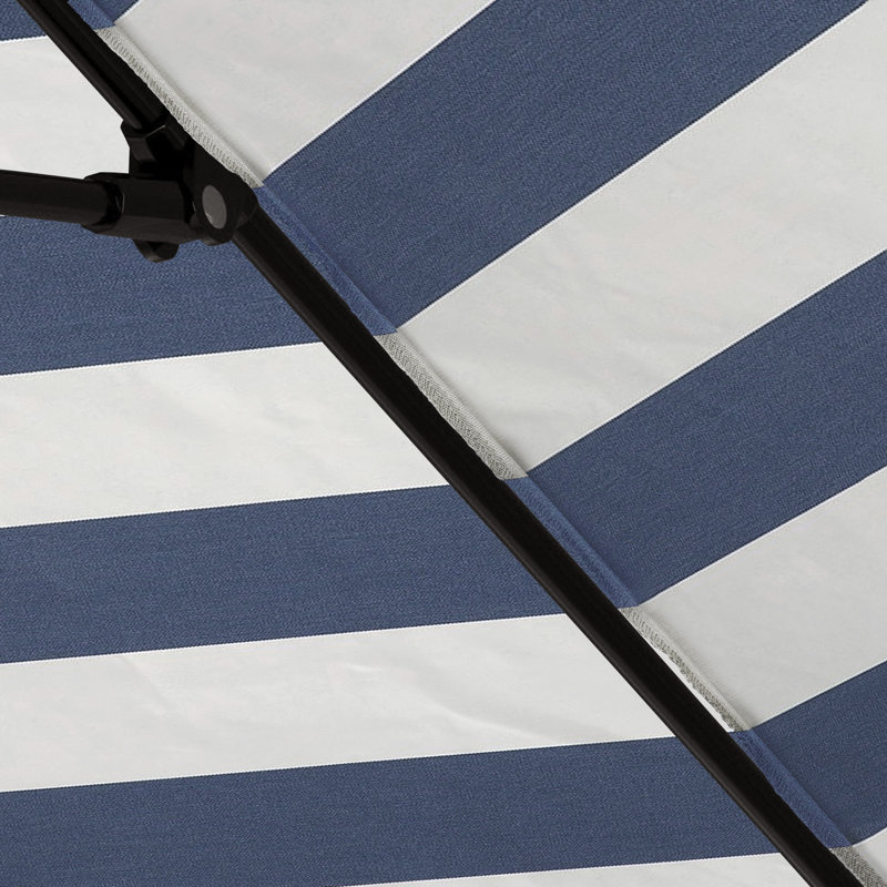 Parasol Andriejus 108, Rayure Cabana bleu marine / blanche