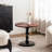 23.6" Solid Wood Top Round End Table