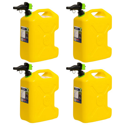 Pichet à gazole à poignée double Sceptre SmartControl, 5 gallons, paquet de 4, rouge