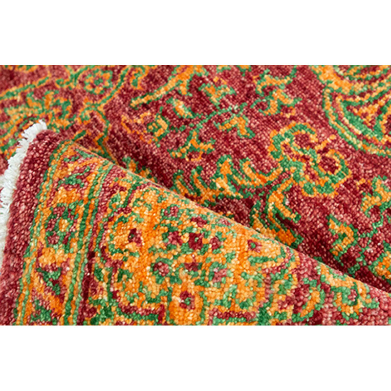 Wool Oriental Area Rug in Red