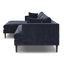 Canapé modulaire en velours avec méridienne extra large Lucerne-119688009