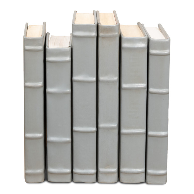 12 Piece Decorative Book Set, Antique Gray