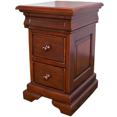 Beaulieu 46cm W Solid Wood Bedside Table