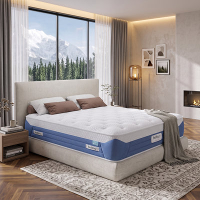 12"/13"/14" Plush Hybrid Mattress With Instant Cooling Fabric & 360° Airflow For Hot Sleepers
