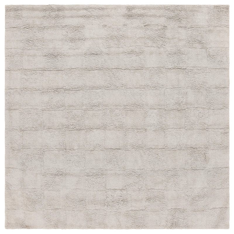 Tapis de couleur unie lavé à la machine Alburtis, Rectangulaire 3 pi x 5 pi