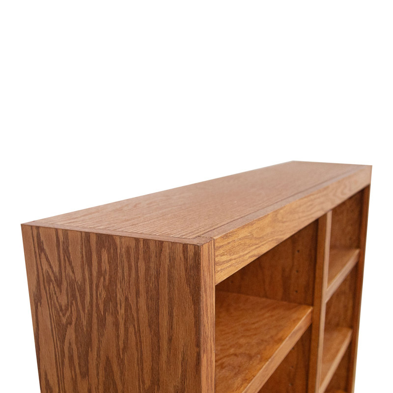 Bibliothèque double Backacre, Chêne séché, (3 tablettes) H 36 po x l 48 po x P 10,63 po