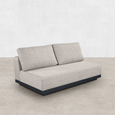 Oslo Aluminum Outdoor Upholstered Loveseat by Hokku Designs