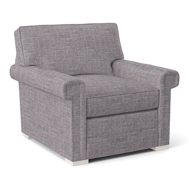 Davidson Armchair, No, Nomad Slate Crypton® Chenille, Casa Blanca